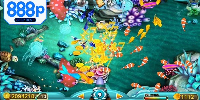 Bắn cá ăn xu là tựa game mô phỏng hoạt động săn cá dưới đại dương huyền bí