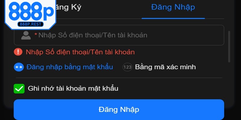 Các bước đăng nhập 888P chi tiết và cụ thể cho người tham gia lần đầu