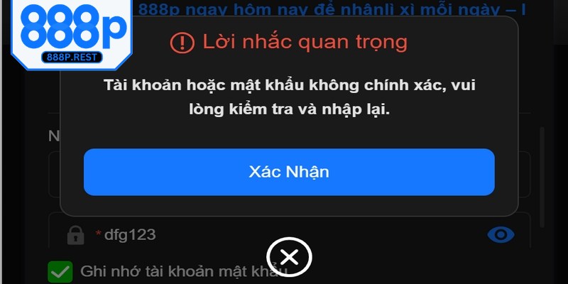 Những lỗi hay gặp khi đăng nhập 888P và cách khắc phục hiệu quả