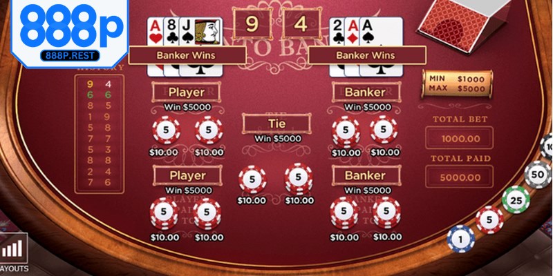 Phân định thắng thua trong game bài Royal với người có tổng điểm cao nhất