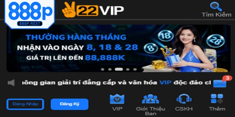 Nạp tiền 888P giúp người chơi truy cập đầy đủ các tiện ích chất lượng