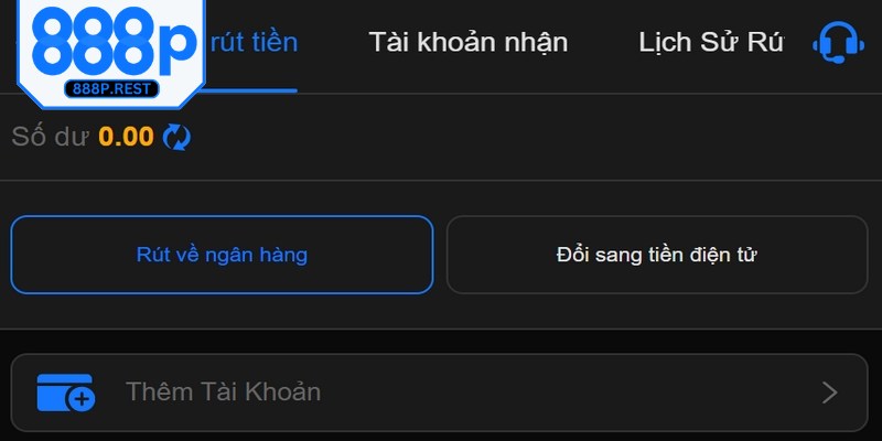 Quy trình rút tiền 888P cực nhanh, cực chuẩn xác chỉ với 3 bước