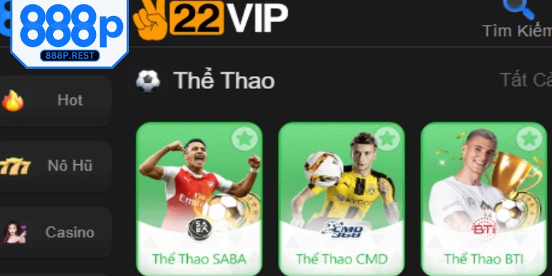 Thể thao 888P là nền tảng cá cược thể thao trực tuyến đa dạng